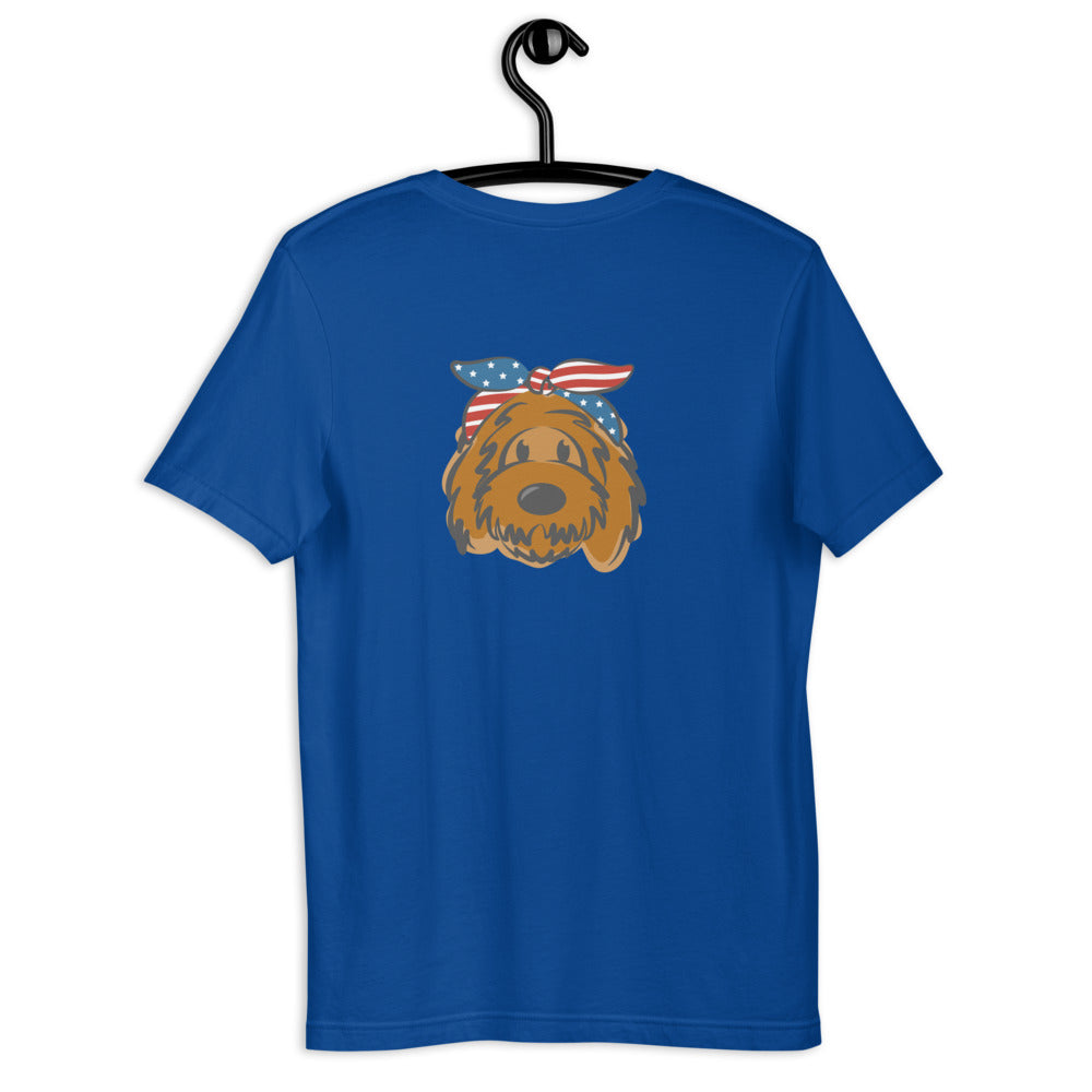 patriotic doodle headband t-shirt