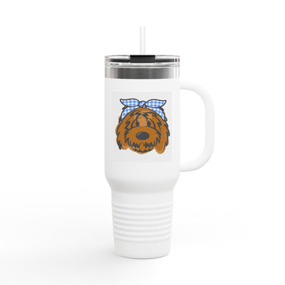 40oz Insulated Travel Mug- Doodle Girl