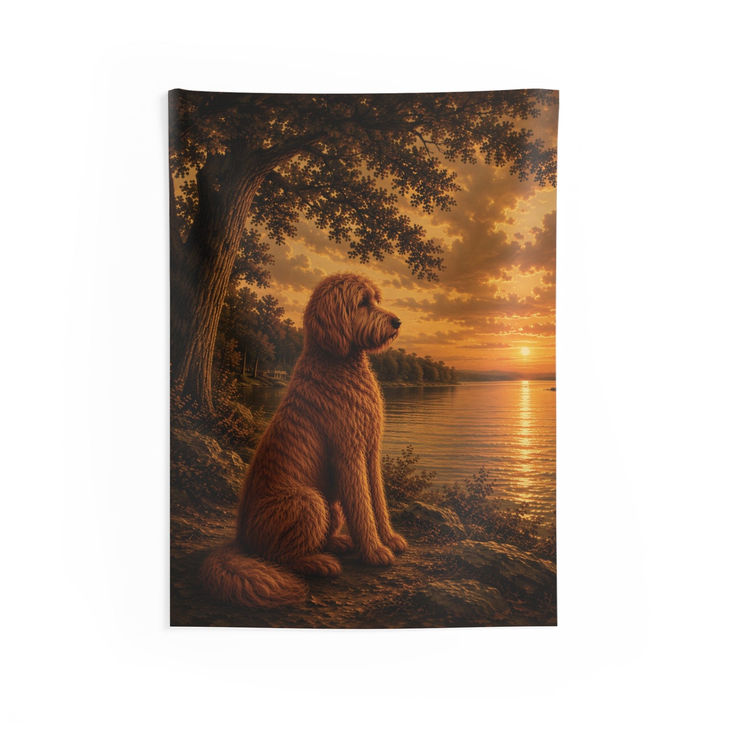 goldendoodle wall tapestry