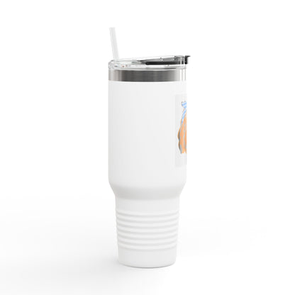 40oz Insulated Travel Mug- Doodle Girl