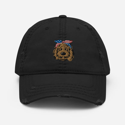 Patriotic Doodle Headband Dad Hat