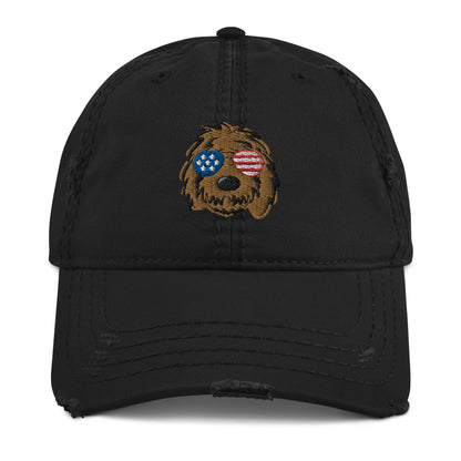 Patriotic Doodle Sunglasses Dad Hat