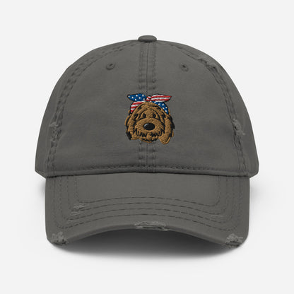 Patriotic Doodle Headband Dad Hat