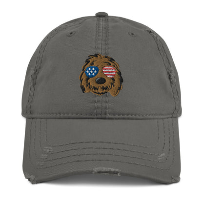 Patriotic Doodle Sunglasses Dad Hat