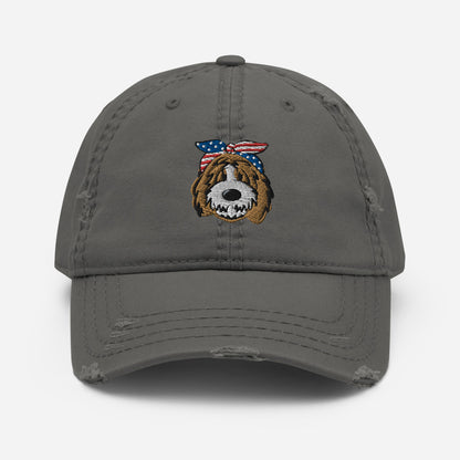 Patriotic Tuxedo Doodle Headband Dad Hat