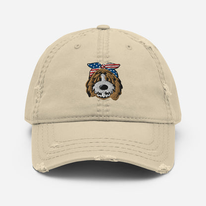 Patriotic Tuxedo Doodle Headband Dad Hat