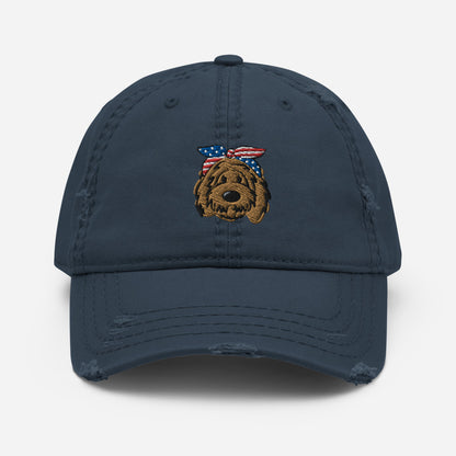 Patriotic Doodle Headband Dad Hat