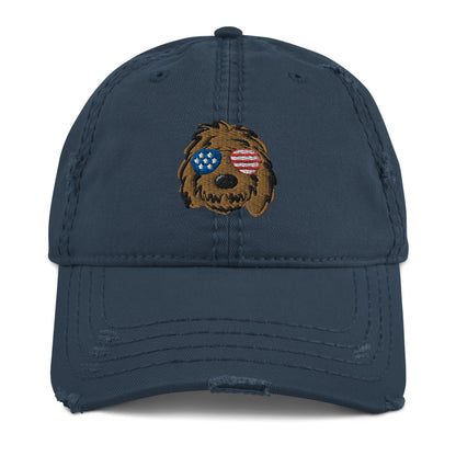 Patriotic Doodle Sunglasses Dad Hat