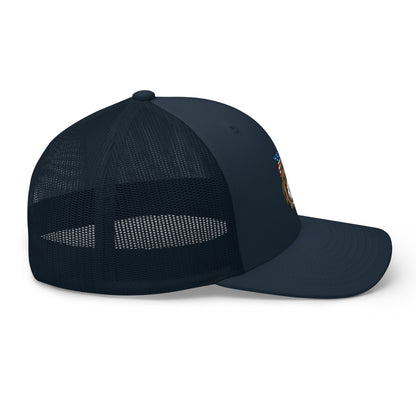 Patriotic Tuxedo Doodle Trucker Hat