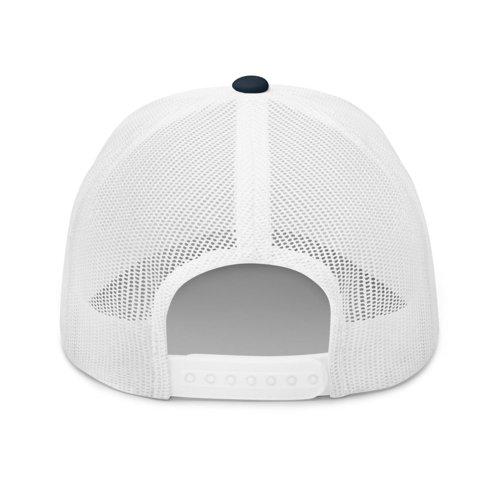 patriotic tuxedo doodle trucker hat