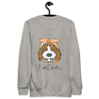 Fall Doodle Plaid Fleece Pullover