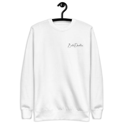 Fall Doodle Plaid Fleece Pullover