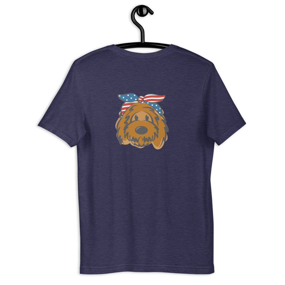 patriotic doodle headband t-shirt