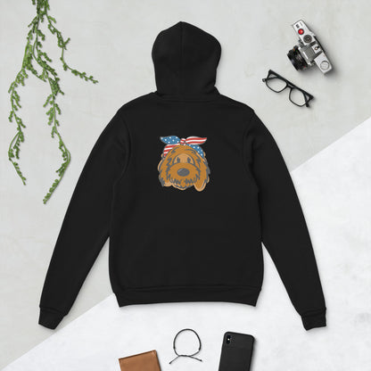 Patriotic Doodle Headband Hoodie