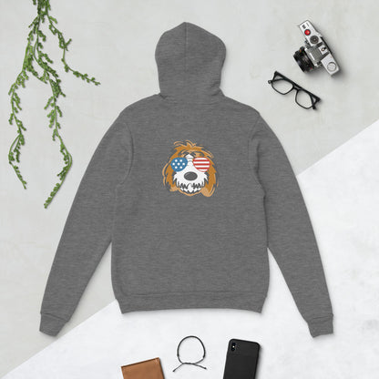 Patriotic Tuxedo Doodle Sunglasses Hoodie