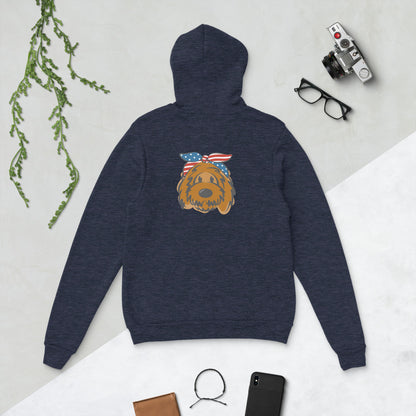 Patriotic Doodle Headband Hoodie
