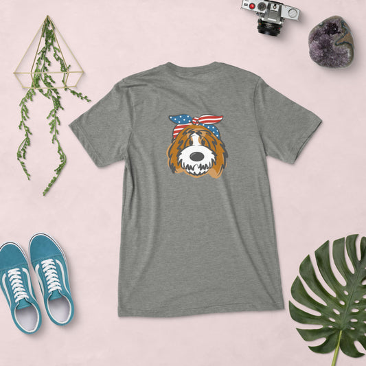 Patriotic Tuxedo Doodle Headband T-Shirt