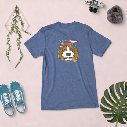 Patriotic Tuxedo Doodle Headband T-Shirt