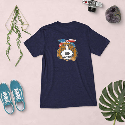 Patriotic Tuxedo Doodle Headband T-Shirt