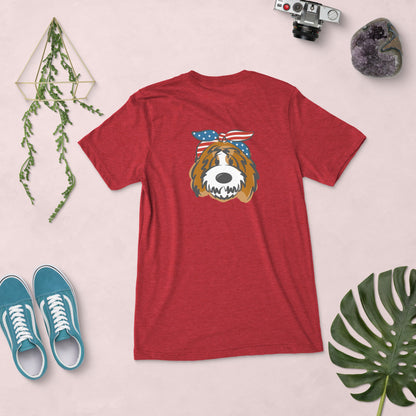 Patriotic Tuxedo Doodle Headband T-Shirt