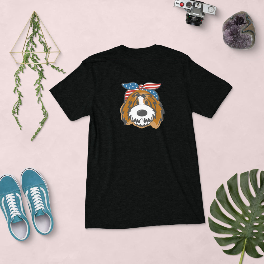 patriotic tuxedo doodle headband t-shirt