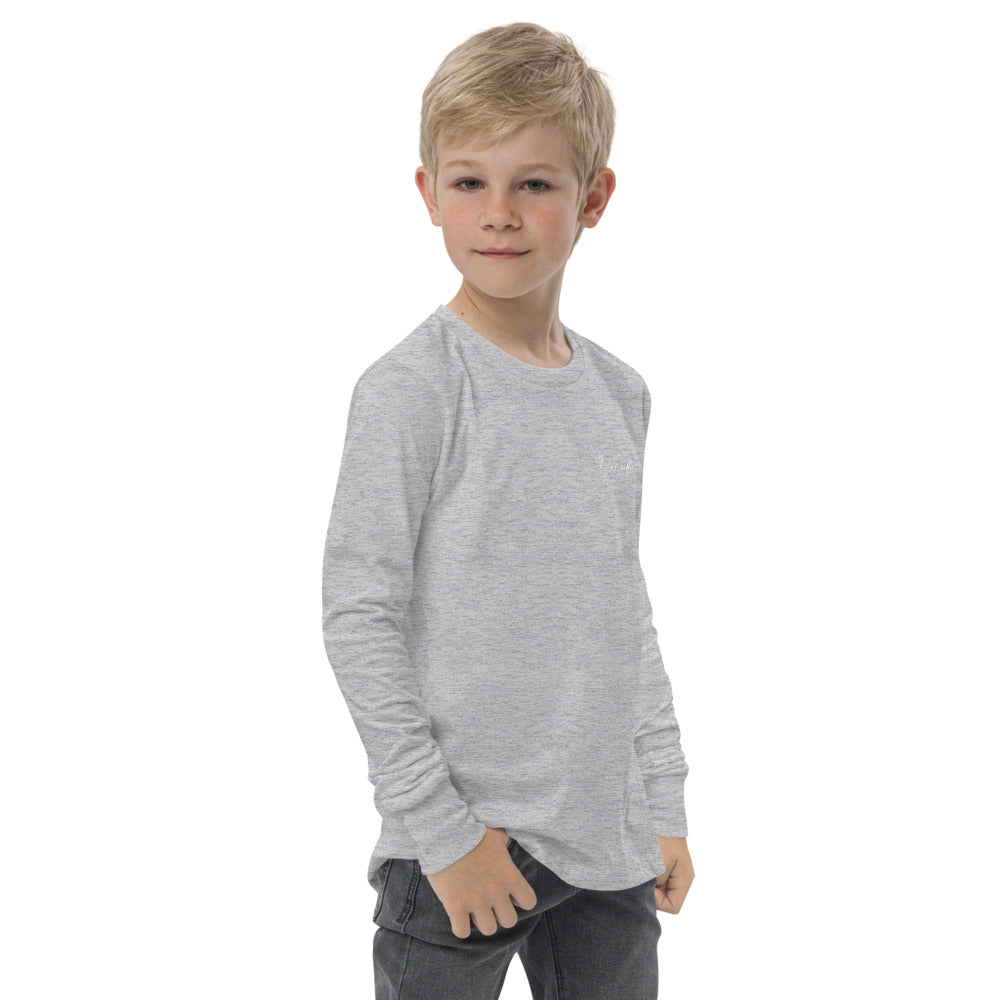 fall doodle plaid youth long sleeve
