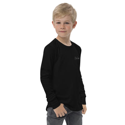 Fall Doodle Plaid Youth Long Sleeve