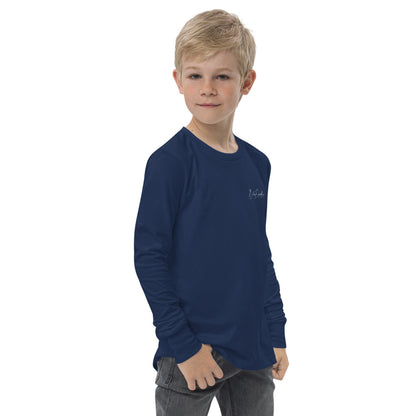 Fall Doodle Plaid Youth Long Sleeve
