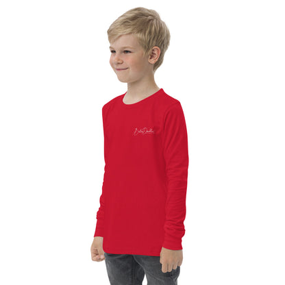 Fall Doodle Plaid Youth Long Sleeve