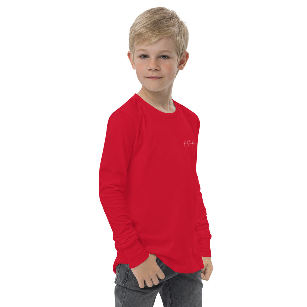 fall doodle plaid youth long sleeve